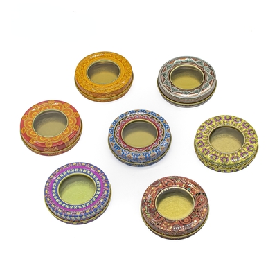 4 ऑउंस 8 ऑउंस मेटल टिन कैंडल कंटेनर जार 70x20mm राउंड